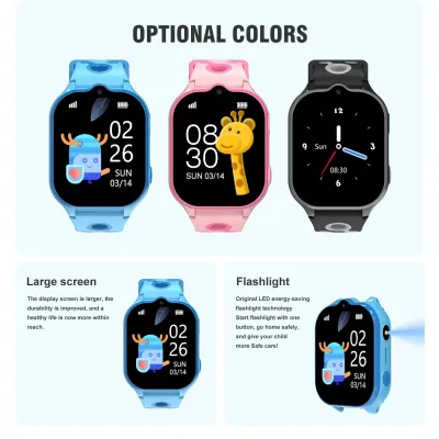 New LT52 4G Smart Watch Kids GPS WIFI Video Call SOS Kids Smartwatch Camera Monitor Tracker Location Phone Watch IP67 Waterproof