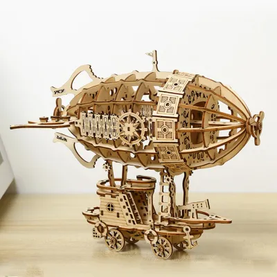 3D Wooden Puzzle Airship Model kits for Adults Model Building Kit  Brain Teaser for Adults to Build Hand Craft Mechanical