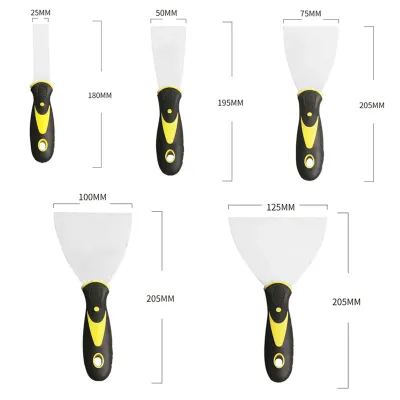 1/2/3/4/5 Inch Set Putty Knife Scraper Shovel Filling Spatula Paint Spackle Construction Household Industrial Cleaning Tools