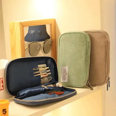 Japan KOKUYO Large Capacity Pencil Case Multifunctional Open Pencil Bag Student Stationery Pouch School Office Pen Organizer