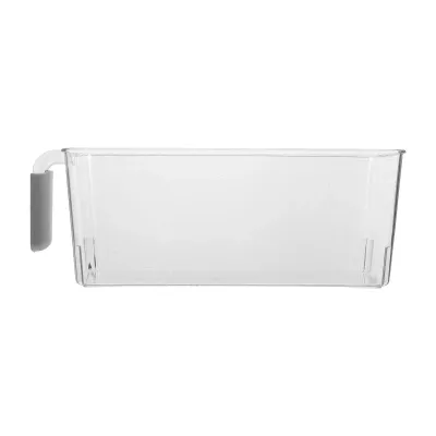 Clear Plastic Fridge Storage Bins with Handle Stackable Organizer Container for Refrigerator Pantry Kitchen Fruit Vegetable Egg
