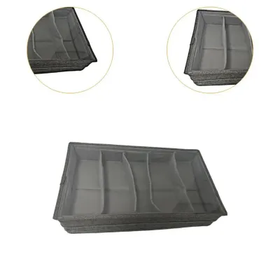 Storage Case Drawer Type Flatware Box with Clear Lid Stackable Organizer for Cabinet Plastic Drawer Units