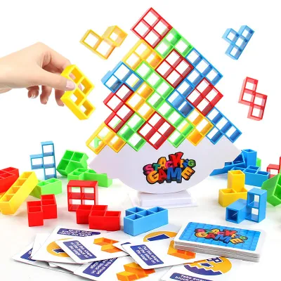 Puzzle Toy Tower Fun Balance Stacking Building Block Brick Board Game For Kids Adults Friends Team Dorm Family Night Party Games