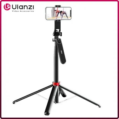 Ulanzi MA09 1.8M Bluetooth Remote Control Selfie Stick Tripod with 1/4" Screw 360° Rotatable Phone Stand for Live Streaming Vlog