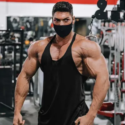 Plain Mens Sport Sleeveless Shirts Gym Fitness Bodybuilding Workout Muscle Tank Tops Summer Cool Cotton Breathable Y-back Vests