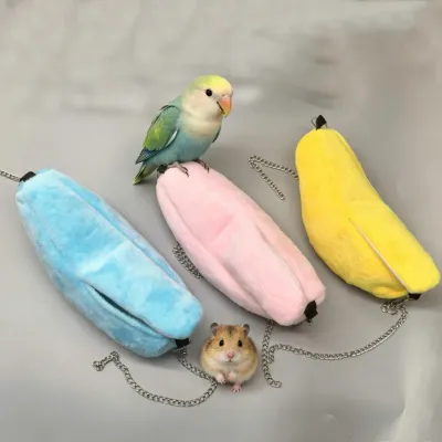 Hamster cotton nest banana Shape House Hammock Bunk Bed House Toys Cage For Hamster Small Animal Bird Pet Supplies