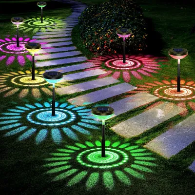 Bright Solar Pathway Lights LED Path Lights Outdoor IP67 Waterproof Solar Powered Garden Lamp for Walkway Yard Backyard Lawn