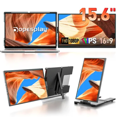15.6 inch Portable monitors For Travel Work FHD IPS 1080P External Display Laptop Screen Extender for MAC Windows Chrome Mini PC