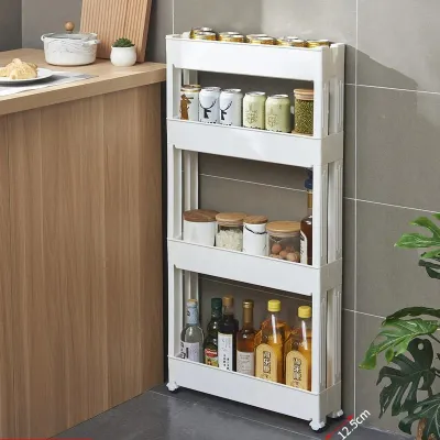 Over Door Slim Storage Shelf | Adjustable Gap Organizer for Bathroom Kitchen, Space Saving Fridge Cabinet Holder & Narrow Cart