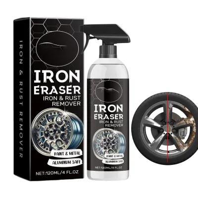 Car Wheel Rust Remover Spray Effective Cleaner for Alloy Rims & Tire Stains Fast-Acting Formula for Car Detailing Restores Shine