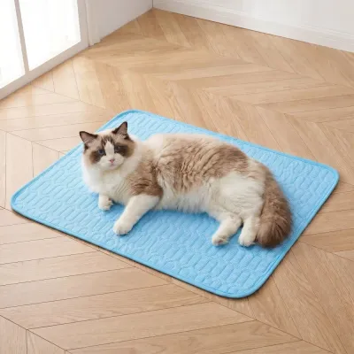 1pcs Summer Pet Cooling Mat Pad Sleeping Pad Washable for cat dog Pets Summer Cool Pads Blanket Washable Ice Silk Breathable Mat