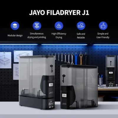 JAYO J1 3D Priting Filament Dryer Box with an ultra slim width of 99 mm 150W Fast Heating & UP to 70 °C Dry Filament for 3D