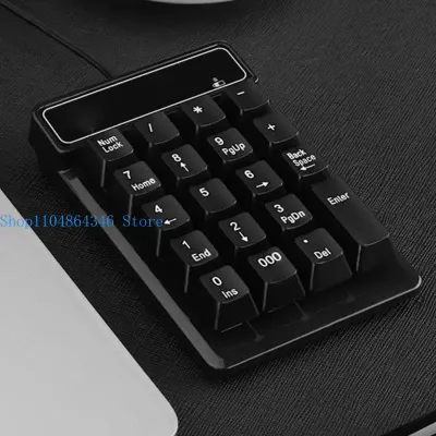 Mini USB Wired Numeric Keypad 19 Keys Digital Number Pad Numpad Keyboard for Windows XP/7/8 Laptop PC Computer Accessory