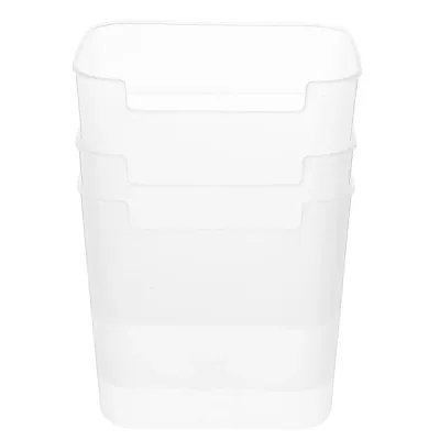 3Pcs Refrigerator Organizer Clear Storage Bin Multifunctional Fridge Side Holder Pantry Storage Container Organizer Bins
