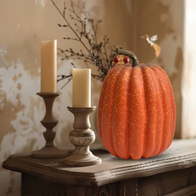 Pumpkin Set Rustic Farmhouse Centerpiece Artificial Halloween Decorations Thanksgiving Table Display Seasonal Kitchen Decor