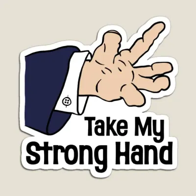 Take My Strong Hand  Magnet Decor Colorful for Fridge Organizer Baby Funny Toy Holder Cute Magnetic Children Home  Kids