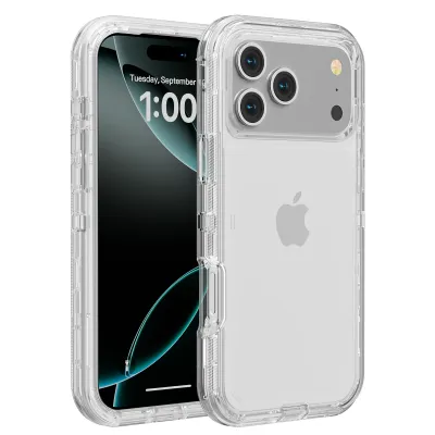 3 IN1 For iPhone 17 16E 15 14 16 PLUS 11 17 Pro MAX MINI 17 Air Phone Case Heavy Duty Hybrid Rugged Shockproof Armor Hard Cover