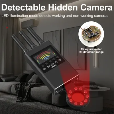 Newest Anti Spy Hidden Camera Detector RF Signal Wireless Camera Lens Bug GPS Tracker Magnetic GSM Device Scan Finder DR6800