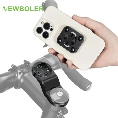NEWBOLER Bicycle Phone Holder Universal Center Handlebar Cycling Mobile Phone Bracket For Bike Computer Mount