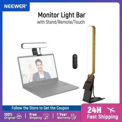 NEEWER Basics 6W Monitor Light Bar with Remote/Touch Control Bi Color Dimmable LED Desk Lamp for Video Conference Lighting