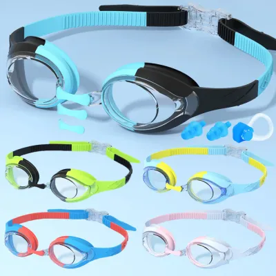 Kids Swimming Goggles Waterproof Swim Eyewear Glasses Anti-fog&Leak Girls Boys Youth Quick Adjustable Strap Age 3-14 Years Old