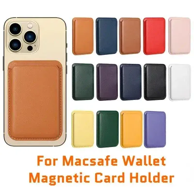 Magsafe Series Magnetic Leather Wallet Case for iPhone 15/14 Plus/13/12 pro Max with Card Holder Lightning Connector