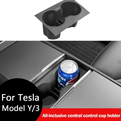 For Tesla Model 3 2024-2026 Highland Center Console Cup Holder Inserts Model Y 2026 Juniper Center Console Liner Coasters Mat