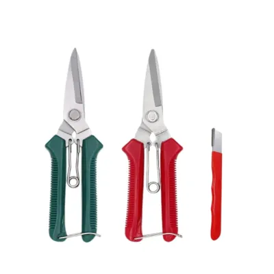 Straight Head Pruning Shears Non-slip HandleStainless Steel Outils Manuels for Bonsai Flower Fruit Tree Gardening Hand Tool