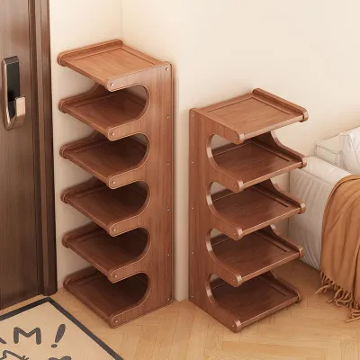 Shoe rack household multi-layer small narrow door simple shoe cabinet entry door shelf shoe storage artifact 2025 new