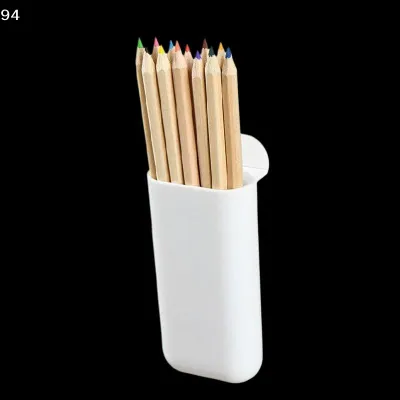 1Pack Desk Pen Holders, Clip-on Pencil Storage Containers, Adhesive Office Supplies Accessory, PP Plastic Desk Organizer Set