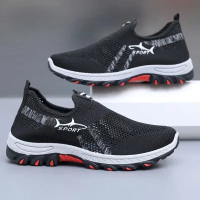 Men's summer sneakers Sporty men's mesh shoes breathable sports shoes canvas lightweight sneakers cheap shoes clearance