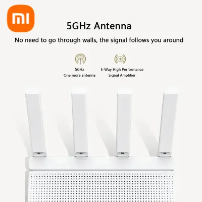 Xiaomi Router AX3000T Mesh WiFi6 2.4GHz 5GHz 3000Mbs 256MB Dual WAN Signal Network Qualcomm CPU Repeater Amplifier with Mi Home