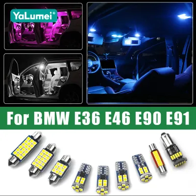 Car LED Bulbs For BMW 3 Series E36 E46 M3 E90 E91 Sedan Touring Interior Dome Reading Lamp Vanity Mirror Trunk Light Accessories