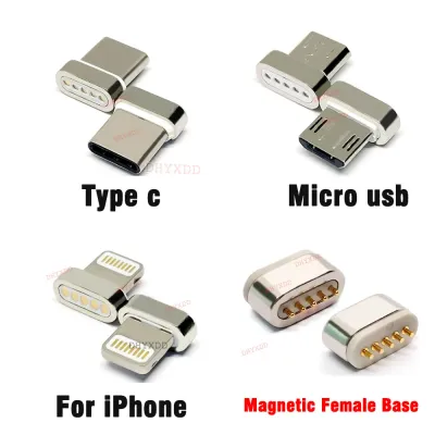 1Pc Magnetic Charging Cable Plug Fast Charge USB Micro Type C Magnet Data Charger Connector Jack For iPhone Xiaomi Laptop Tablet