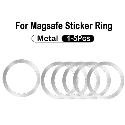2025 Stainless Steel Universal Magnetic Metal Plate Ring For Magsafe Wireless Charger Iron Sheet Sticker Magnet Car Phone Holder