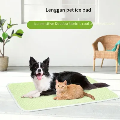 5 sizes Cool Ice Silk Moisture-proof Mattress Cushion Pet Cooling Mat Dog Cat Sleeping Pad Summer Small Animal Cold Bed
