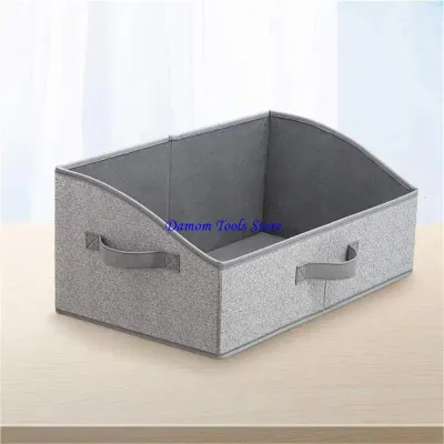 57BE Foldable Closet Storage Bins for Shelves,Shelf Baskets for Organization,Closet Trapezoid Closet Storage Bin