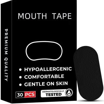 30/60Pcs Anti Snoring Sleep Mouth Tape Best Breathing Nasal Strips Medical Grade Improved Sleeping Snoring Relief