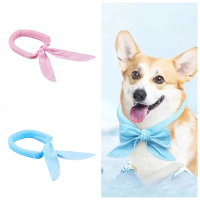 Summer Dog Cooling Collar, Adjustable Ice Scarf, Cute Print Pet Cool Bandana for Outdoor, Dog Cat Cooling Accessories
