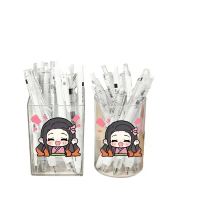 Demon Slayer Anime Pen Holder Organizer Storage Tube for Students Desk Office Desktop Stylish Large Capacity High Appearance New