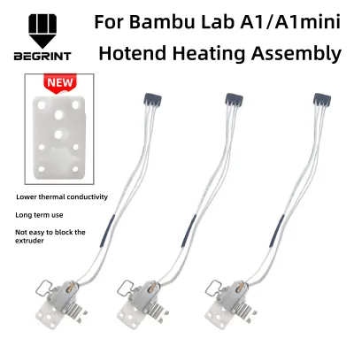 For Bambu Lab A1 Hotend Upgraded Heating Assembly High temperature resistance Bambulab A1 Mini Hotend Mounting Accessories