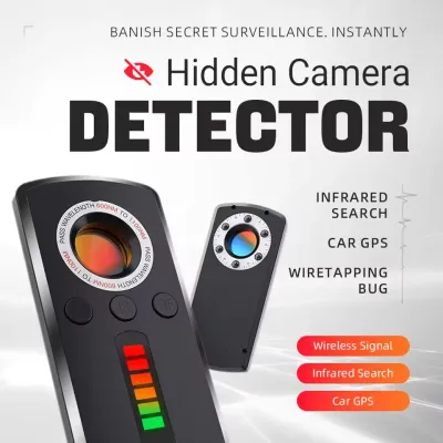 Hidden Camera Detector Anti Spy Gadget Anti-Spy RF Detector Car GPS Camera Finder for Privacy Protection Wireless Signal Mini