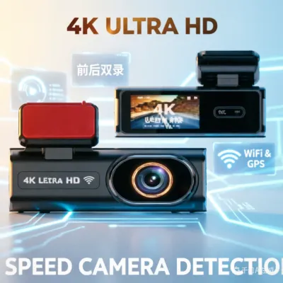 4K Dash Cam Front and Rear Dual Lens Car DVR Camera with WiFi GPS 1080P Night Vision 170° Wide Angle Parking Monitor Loop Record