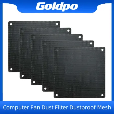 5PCS 80mm 90mm 120mm 140mm Cuttable Black PVC PC Fan Dust Filter Dustproof Case Computer Mesh Cooling Ultra Fine Dustproof Cover