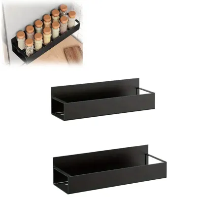 Magnetic Spice Rack Multifunctional Storage Rack Washing Machine Side Hanging Storage Rack Stainless Steel Fridge Organizer