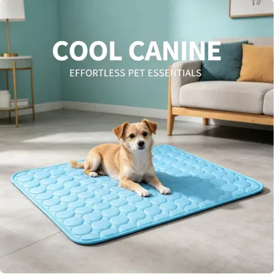2PCS 100x75cm Summer Pet Cooling Mat Extra Large Durable Ice Pad Breathable Cold Sleeping Bed Blanket for Dogs Cats All Sizes