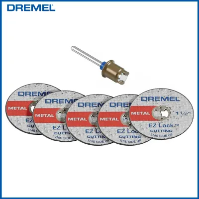 Dremel Ez Lock Starter Kit 5Pcs Fibreglass Reinforced Cutting Discs 1 Piece EZ402 Mandrel Dremel Rotary Tool Cutting Accessories