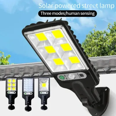 Solar Security Lights Outdoor LED Wall Mounted Motion Sensor Solar Light IP65 Waterproof 3 Mode Garden Lamp Patio Gate Driveway