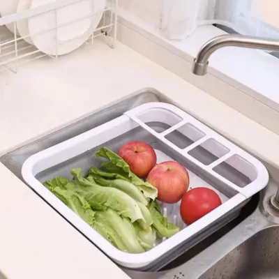 Foldable Dish Drying Rack with Drainboard Portable Dish Drainer for Kitchen Counter Collapsible Kitchen Sink Organizer Basket fo