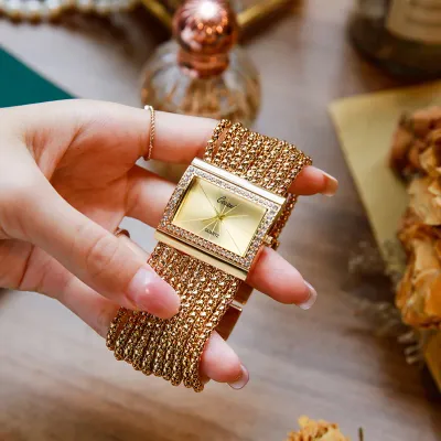 Original Diamond Bracelet Watch for Woman Waterproof Luxury Women Quartz Watches Dress Watch Ladies Wristwatch Jewelry Gift